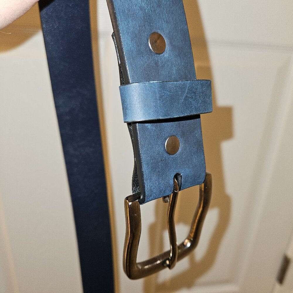 Thursday boots Marino Matte blue belt